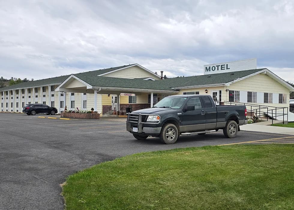 Rails Inn Motel exterior at Rails Inn Motel, guest-ready accommodations in Forsyth, Montana.